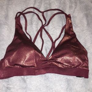 3 for $40 - VS PINK - Sparkly Red Bralette